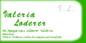 valeria loderer business card